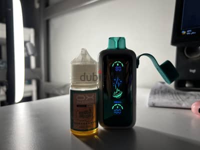(New)Vozol Star 20000 Puffs (80% of liquid left)+Oxva Peach Lemon