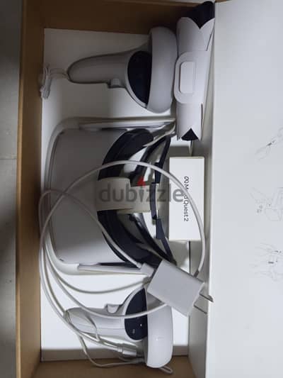 Meta Quest 2 VR 128GB | نظارة واقع افتراضي | كامل بحالة ممتازة