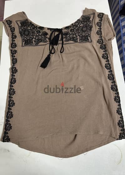 Brown blouse
