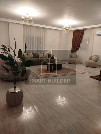 Modern furnished apartment for rent, Lavender, First gathering buildings, Ultra Super Lux finishing, Distinctive location, Floor 2, Elevator, The apartment is fully air-conditioned