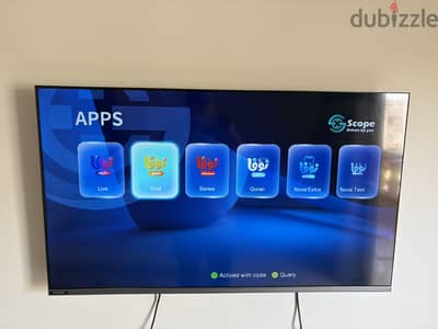 شاشة فريش سمارت ٤٣ بوصة معاها ريسفر الiptv فري