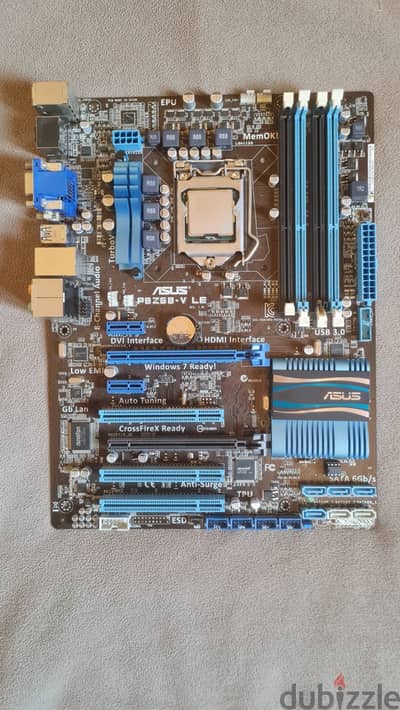 intel i5 + ASUS motherboard - بوردة اسوس + بروسيسور انتل