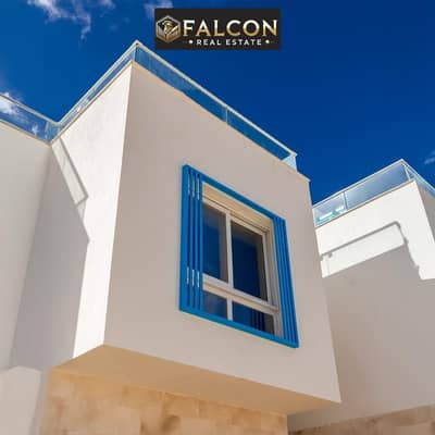 بخصم 15% استلم فوري شاليه بنتهاوس متشطب بالكامل صف اول علي اللاجون في قلب مثلث راس الحكمه و سور بسور مع ازها - Azha في نايا باي Naia Bay