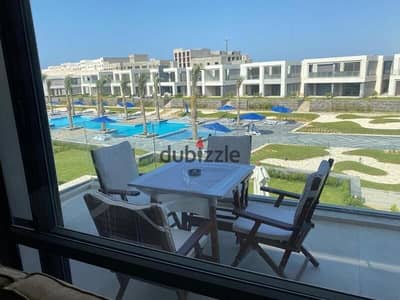 First floor chalet for sale in the North Coast, La Vista Village, Ras El Hekma, with a 10% down payment and 7 years in installments - Seavia phase