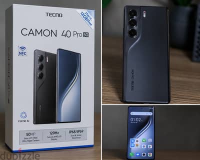 Tecno Camon 40 Pro 5G 12/256 ضمان 13 شهر