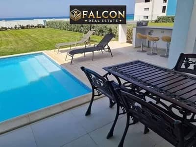 بمقدم1.000. 000 شاليه متشطب بخطوات للبحر بمارينا 5 بقلب الساحل قسط marina 5