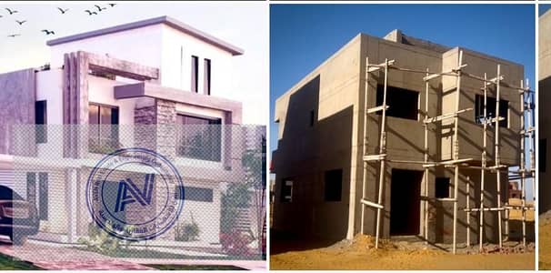 فيلا بموقع متميز بالحزام الاخضر الشيخ زايد وسعر مميز جدا واستلام خلال سنه