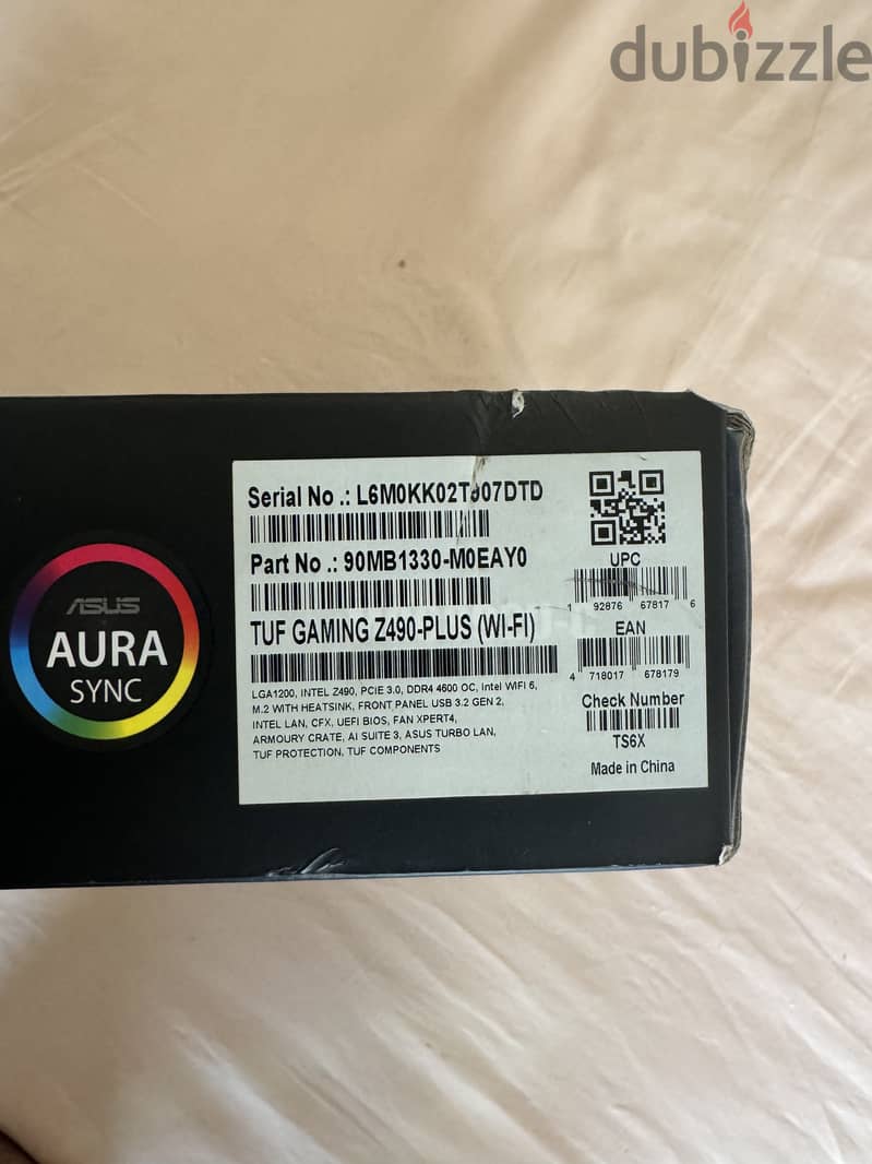 Asus Z490 Plus wifi + Intel 10700K 6