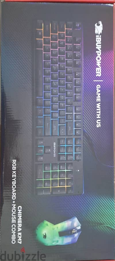 Keyboard & mouse  جديد بالكرتونه لم يستخدم  ماركة I power chimera KM
