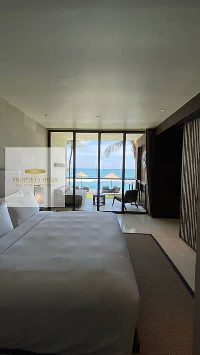 احلي  شاليه seaview باقل سعراستلام فوري متشطب جاهز علي الفرش في الساحل الشمالي