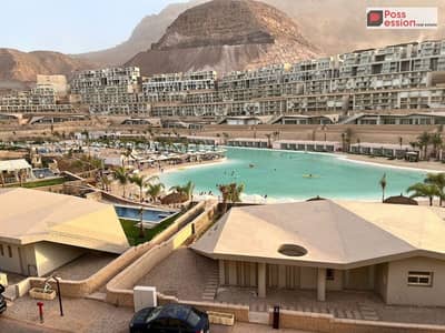 شاليه 3 غرف للبيع على البحر seaview في ابراج العين السخنة في il monte galala ,فيو بانوراما تقسيط 10 سنوات