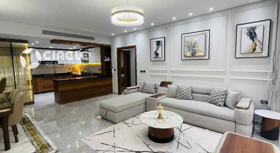 شقة ١٤٠م مفروشة بالكامل ٢ غرفة نوم للإيجار في كمبوند ليك فيو ريزيدنس التجمع الخامس Lake View Residence لوكيشن مميز
