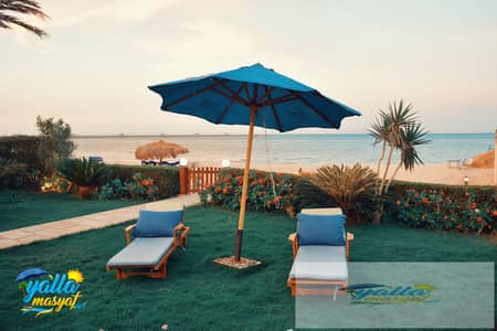 Palace For Rent - 8 master bedrooms -  First Line on the Sea in Santa Claus Village, Ain Sokhna