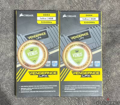 Corsair Vengeance LPX DDR4 16GB (2×8GB) 3200MHz – حالة ممتازة