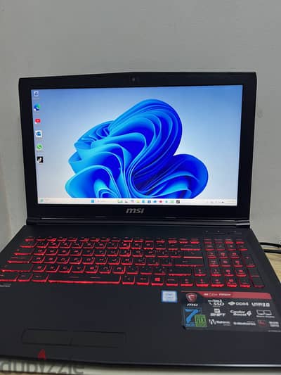 MSI Gaming Laptop i7-7700HQ / GTX 1050 4GB / 16GB RAM / SSD + 1TB
