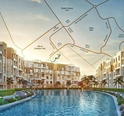 Own a penthouse now in Tabieaa Compound, in the best location in October on the Oasis Road (discounts up to 25%)