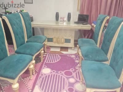 سفره مودرن ب٦ كراسي تربيزه بتنور باليد ب٦٠٠٠ج