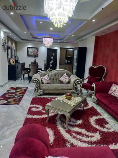 Furnished apartment for rent in Zahraa El-Maadi near the Great Mosque, the church, and Al-Bashayer School