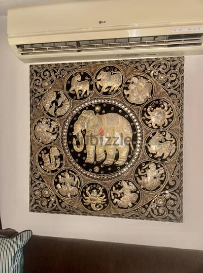 Exquisite Hand-Crafted Kalaga Tapestry – Vintage Heirloom Masterpiece