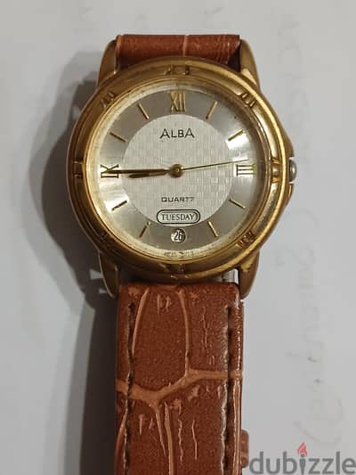 للبيع ساعة ALBA ياباني أصلية موديل V733-X027