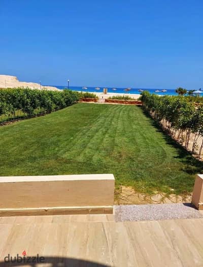 شالية أرضي بجاردن للبيع سي فيو + متشطب بالكامل في العين السخنه قرية لافيستا 6 _ Ain sokhna _ Lavista 6