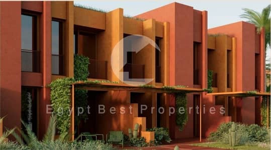 شاليه فاخر 3 غرف نوم في موقع مميز، مباشر على اللاجون، مقدم 5% وتقسيط حتى 8 سنوات، تشطيب كامل + تكييفات في توبان_الجونة_البحر الاحمر