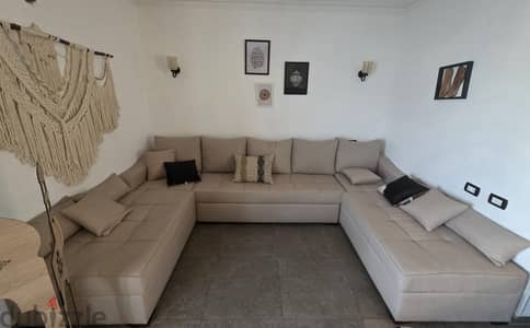 u shape sofa bed as new