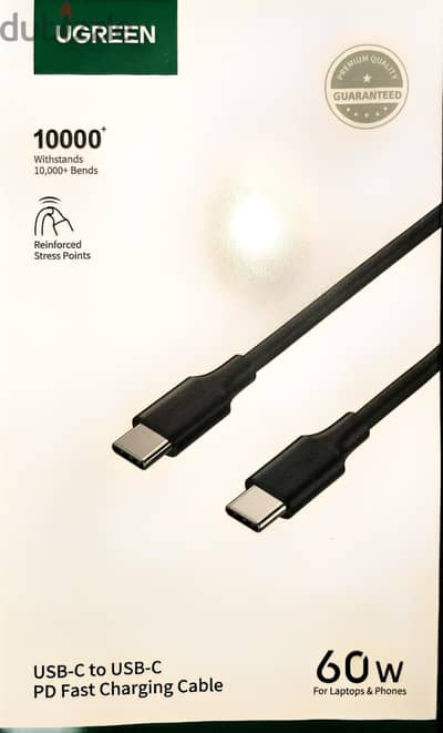 Ugreen Type-C To Type-C Fast Charging 60W Cable 1M