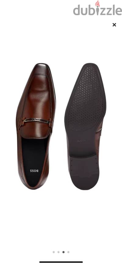 NEW Original BOSS Leather Loafers