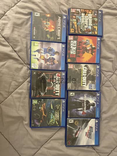 GTA 5 / Red Dead Redemption / Minecraft / Call of duty / Uncharted 4