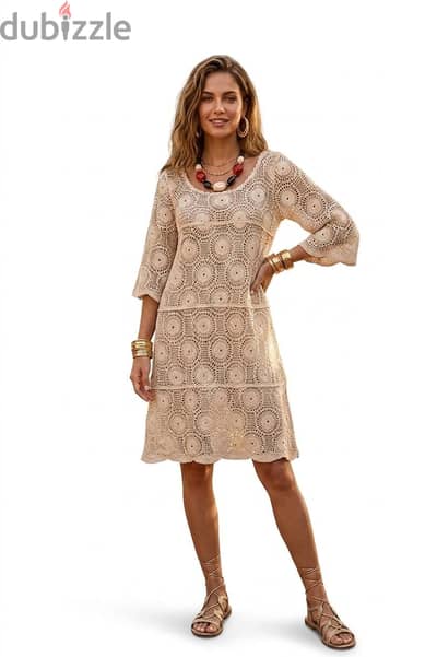 crochet beach dress