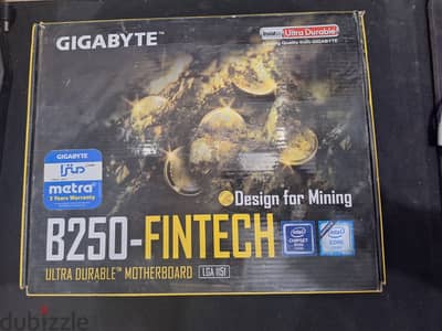 GIGABYTE B250-FINTECH + 4GB DDR4 RAM + INTEL G3900 WITH FAN