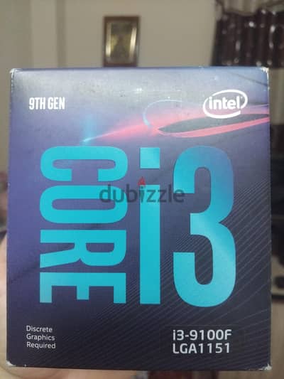 للبيع معالج Intel Core i3-9100f