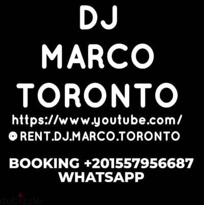 BOOK HIRE DJ MARCO TORONTO