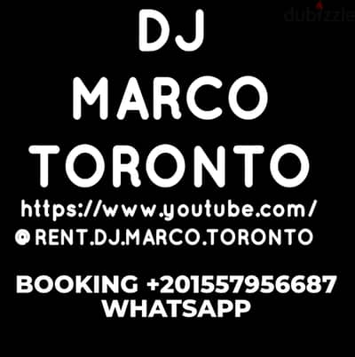 HIRE/RENT/BOOK DJ MARCO TORONTO