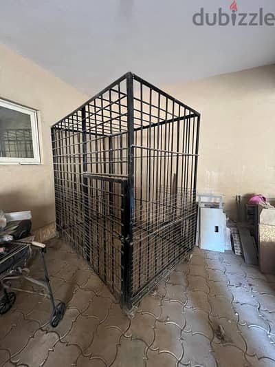 قفص كلاب حديد صافى كبير