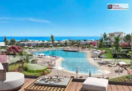 مقدم 800 ألف - شاليه للبيع في الساحل الشمالي بفيو للبحر وال Pool بالم هيلز Palm Hills-in Modon بجوار ساوث مد ،سوديك ، ماونتن فيو راس الحكمه , هاسيندا