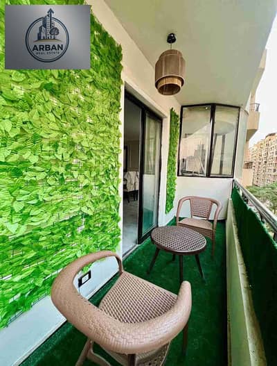 For rent, a furnished hotel apartment in Degla Maadi, 199 Street from 233. A distinguished and upscale location next to all services, restaurants, global brands, and main roads.