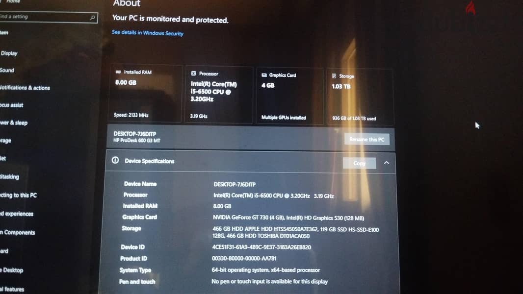 hp prodesk G3 MT 1