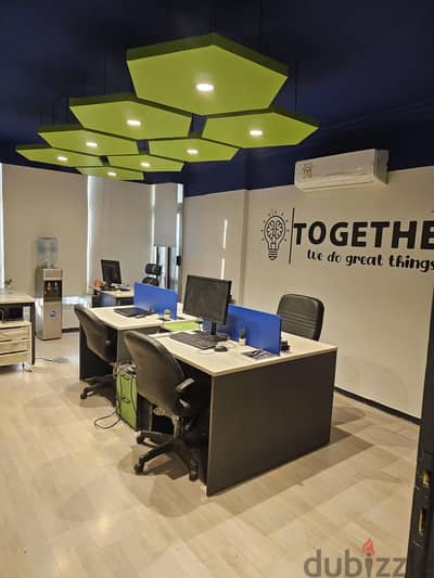 مكتب للايجار work space  شيرتون مجهز بالكامل - من المالك بدون وسيط