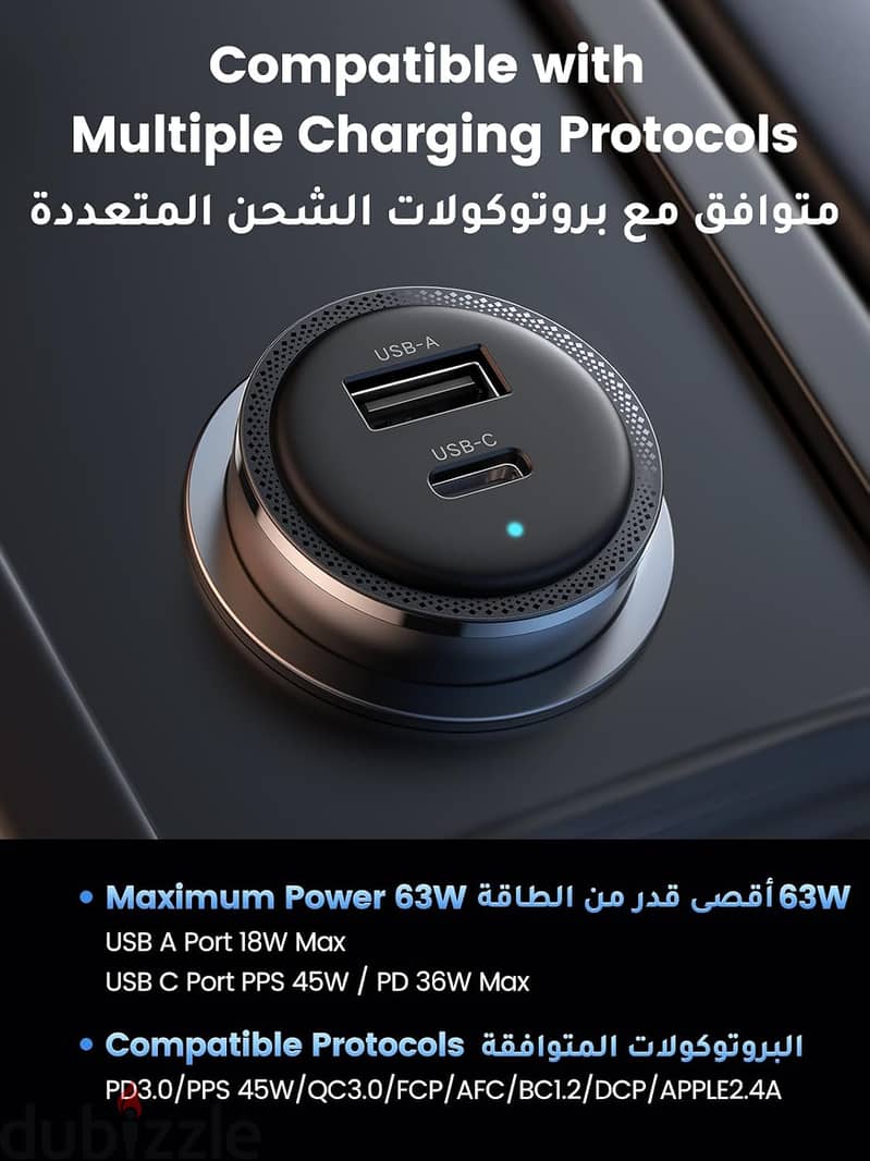 63 W Ugreen 2 ports 1