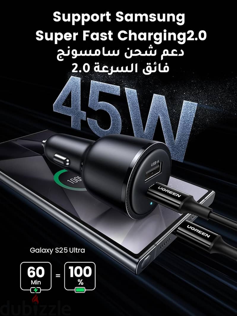 63 W Ugreen 2 ports 2