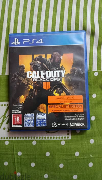 لعبة call of duty black ops 4 لل ps4