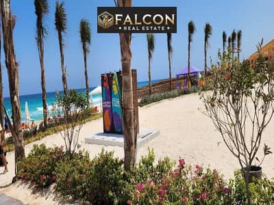 Chalet with a 31% discount, beachfront, ready for immediate occupancy, fully finished, in Cali Coast, Ras El Hekma, next to Jefaira and Mar Bay.