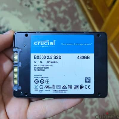 Crucial 480 GB SSD