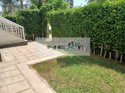 For rent in Madinaty, a new law apartment on the ground floor with a garden (70 sq m + 45 sq m garden), 2 bedrooms + 1 bathroom, garden view, one minu