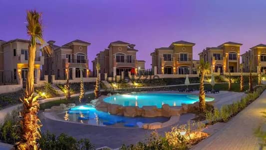 Ready to Move Corner Townhouse Villa 390 sqm in Stone Park Lowest Price in the Market Prime Location Fifth Settlement New Cairo