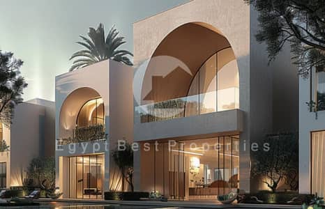 A fully finished chalet FOR SALE , direct lagoon  in the  hacienda henish with 5% down payment