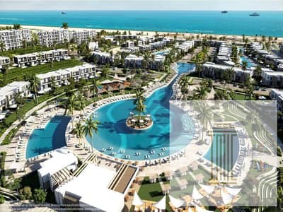 A chalet for sale, finished with air conditioning, directly on the lagoons, with a 10% down payment and installments over 10 years with Akam Al-Rajhi