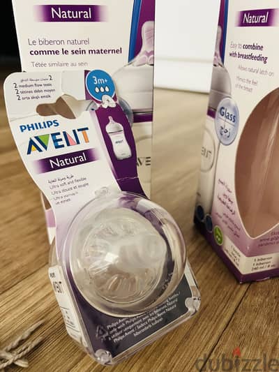 Philips Avent Natural glass bottles